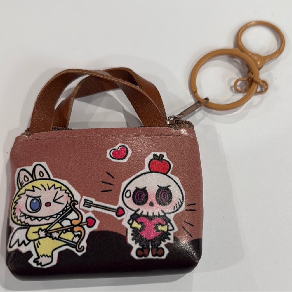 Labubu Mini Coin Bag with Keychain
